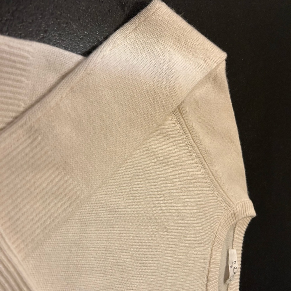 Cream Knit Sweater One Grey Day